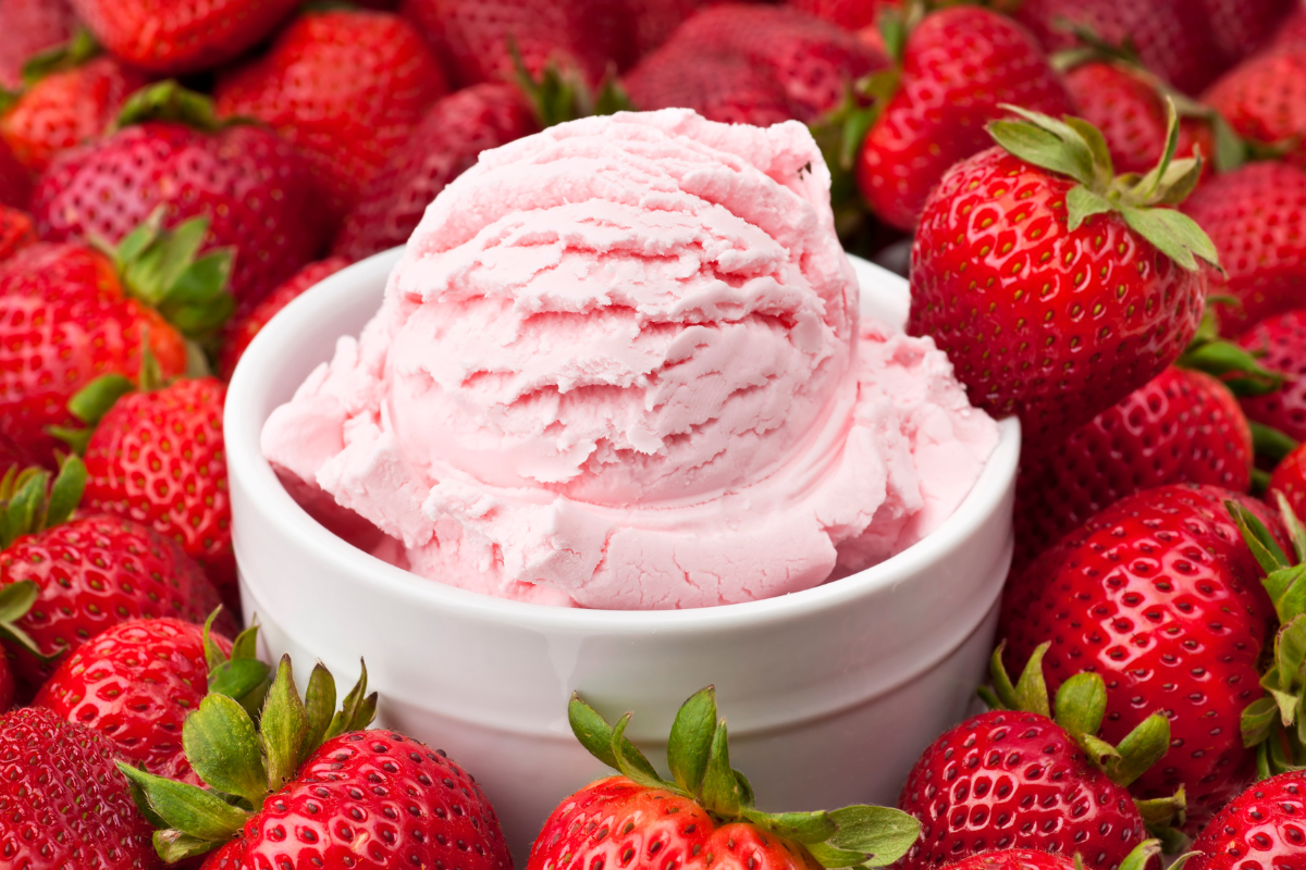 Kollagen glass - jordgubbar collagen ice cream strawberries celloptimum recipe recept