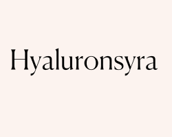 Hyaluronsyra