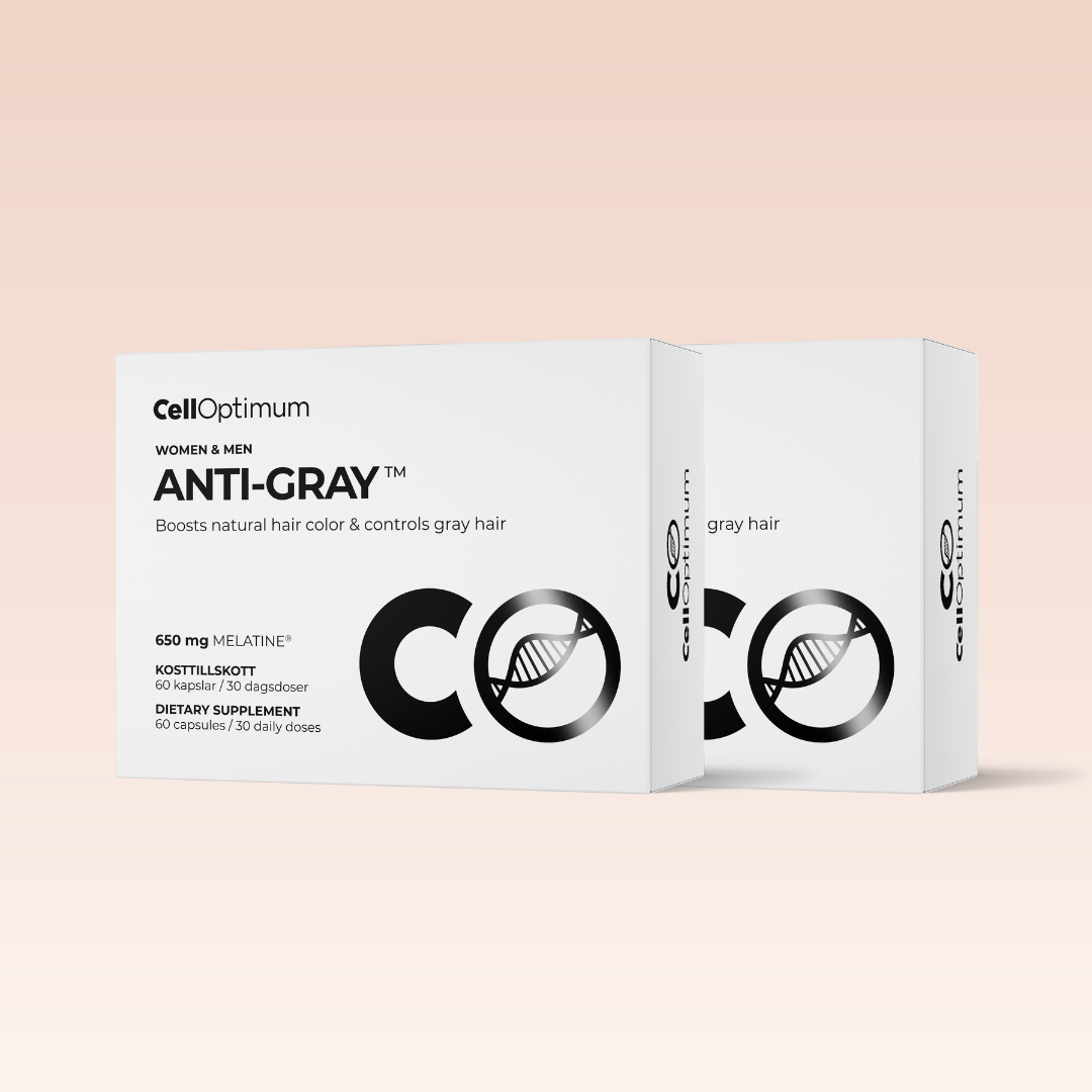 ANTI-GRAY™ capsules with melanin