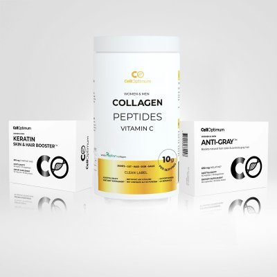 Collagen keratin anti-gray for hair supplments for thick hair that counteracts gray hair