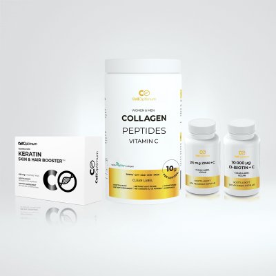 Hair package - Supplements with collagen, keratin + vitamins and minerals